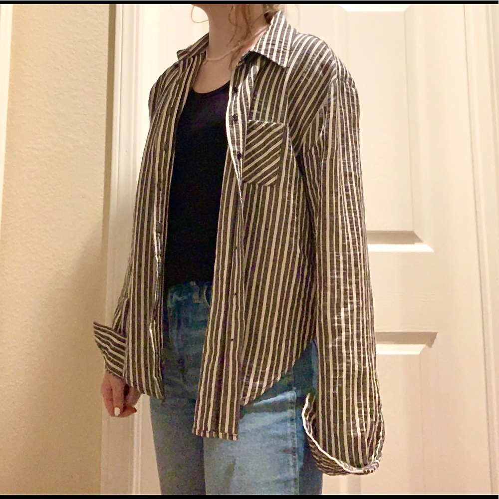 Edgy High Fashion Button Up
